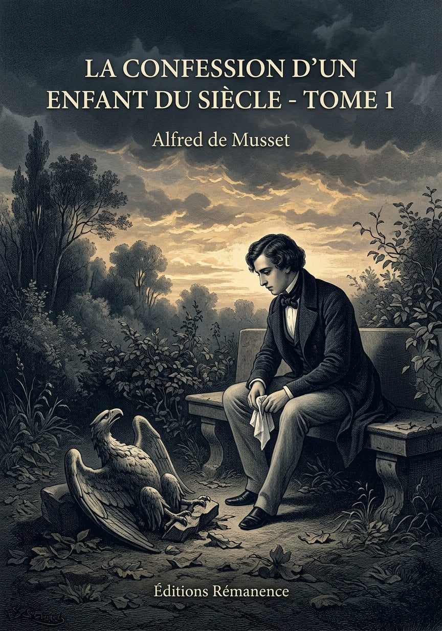 Livre La Confession d’un enfant du siècle - Tome 1 par Alfred de Musset - Couverture - Editions Remanence