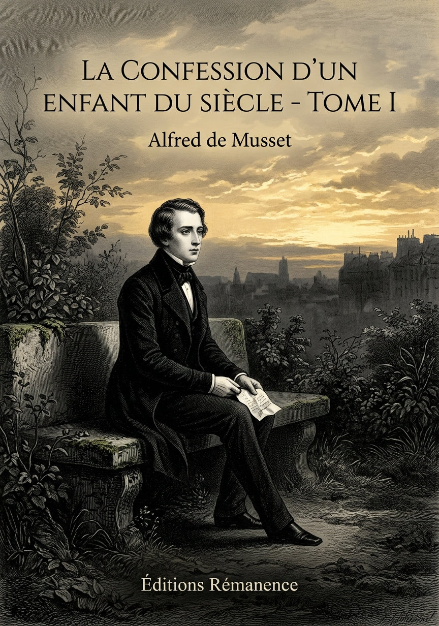 Livre La Confession d’un enfant du siècle - Tome I par Alfred de Musset - Couverture - Editions Remanence