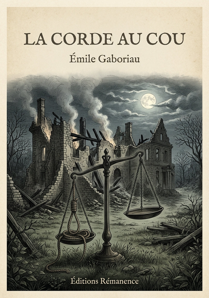 La corde au cou - Émile Gaboriau (Couverture)