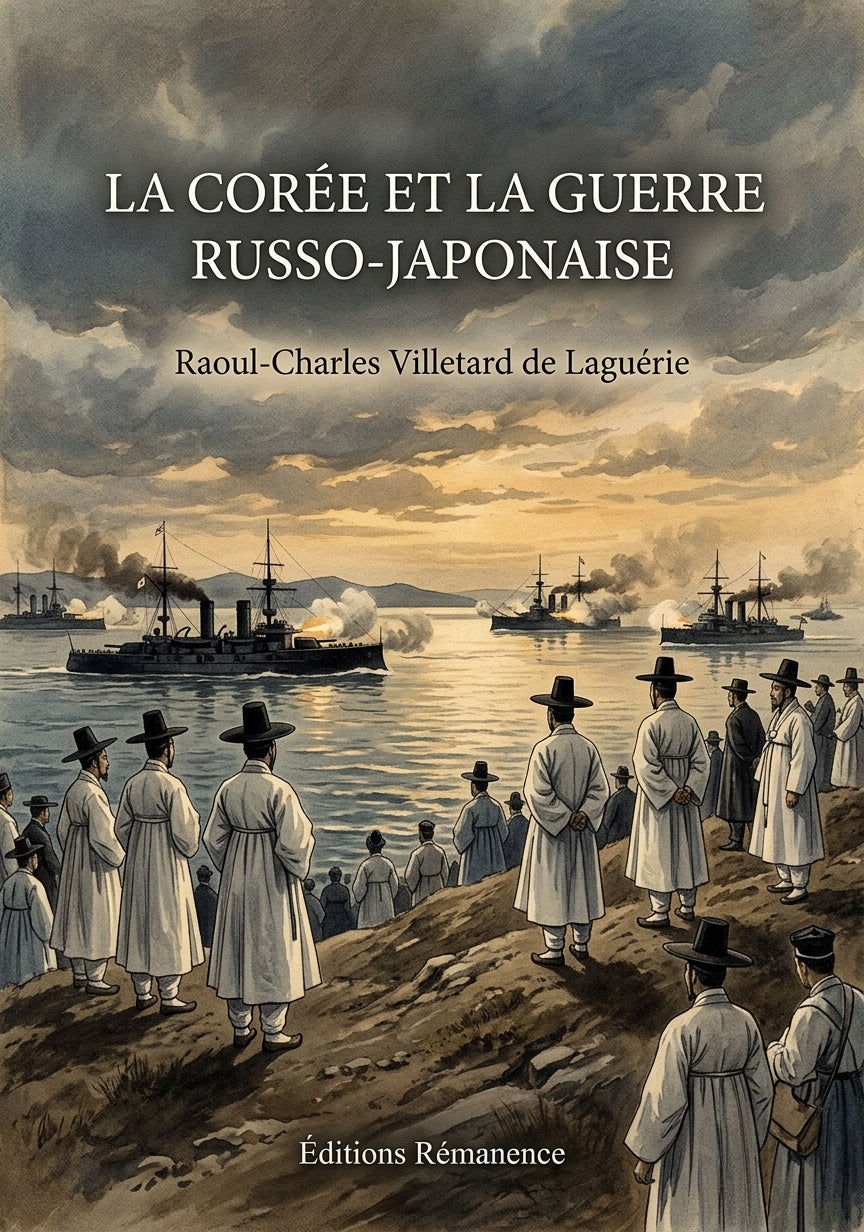 Livre La Corée et la guerre russo-japonaise par Raoul-Charles Villetard de Laguérie - Couverture - Editions Remanence