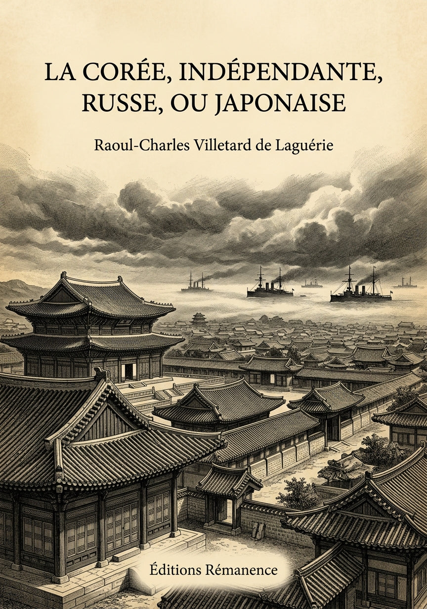 Livre La Corée, indépendante, russe, ou japonaise par Raoul-Charles Villetard de Laguérie - Couverture - Editions Remanence