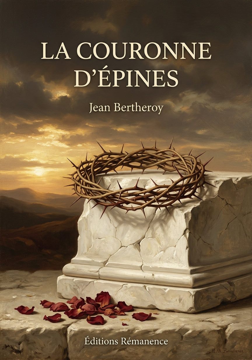 Livre La Couronne d’épines par Jean Bertheroy - Couverture - Editions Remanence