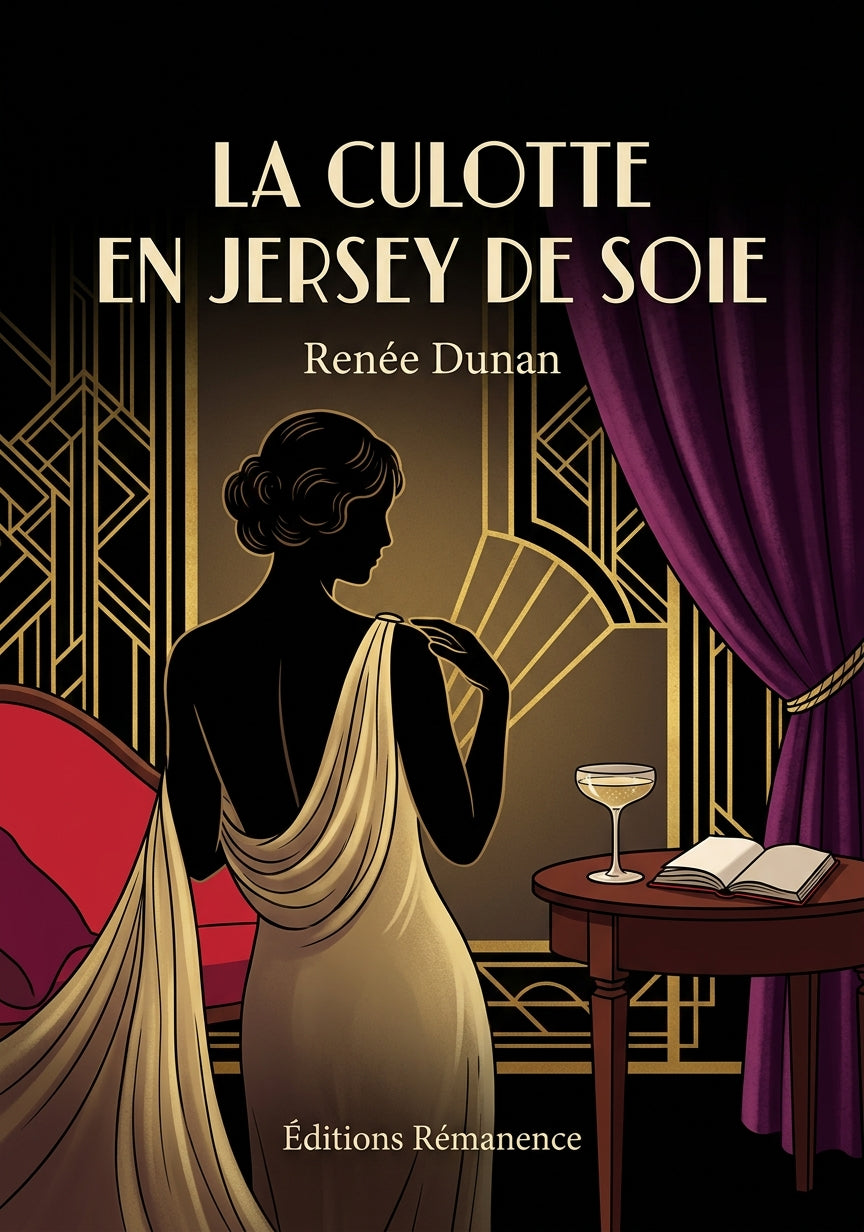 Livre La Culotte en jersey de soie par Renée Dunan - Couverture - Editions Remanence