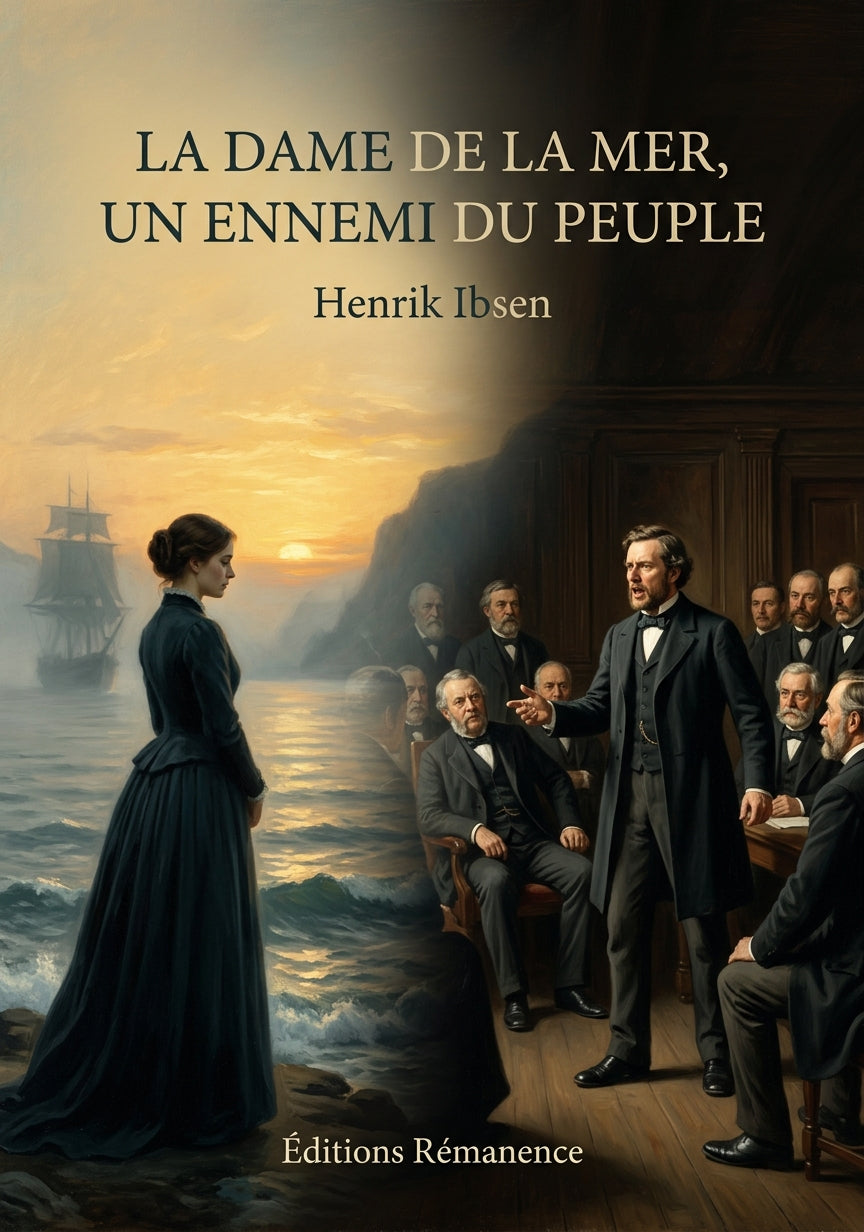 Livre La Dame de la mer, Un ennemi du peuple par Henrik Ibsen - Couverture - Editions Remanence