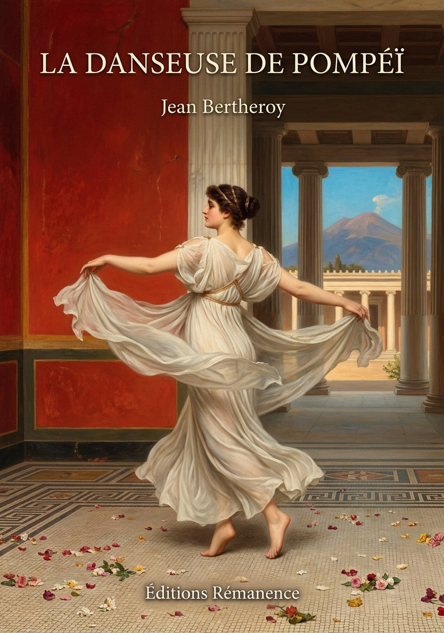 Livre La Danseuse de Pompéï par Jean Bertheroy - Couverture - Editions Remanence