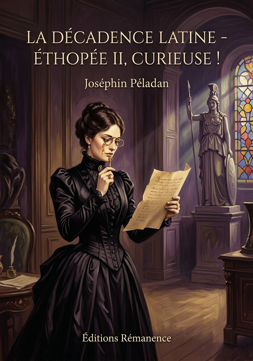 Livre La Décadence latine - Éthopée II, Curieuse ! par Joséphin Péladan - Couverture - Editions Remanence