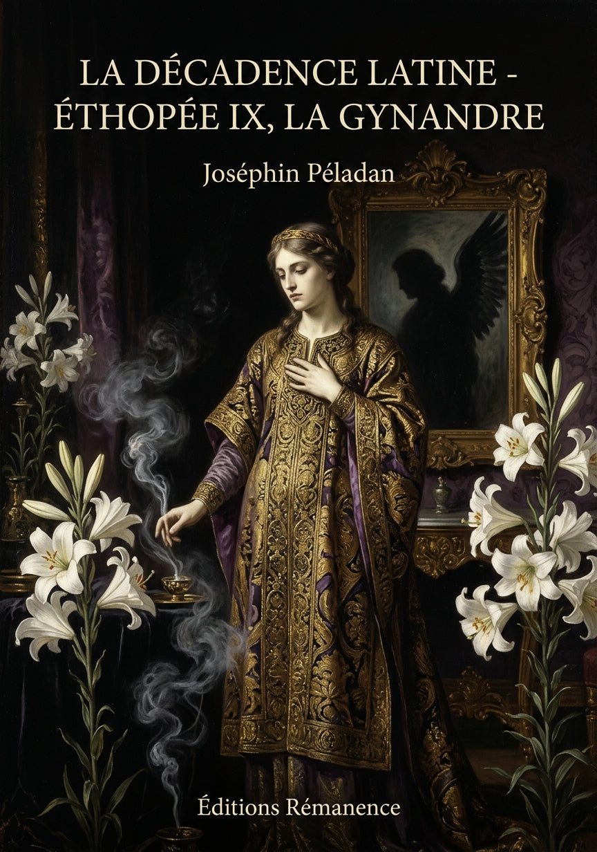 Livre La Décadence latine - Éthopée IX, La Gynandre par Joséphin Péladan - Couverture - Editions Remanence