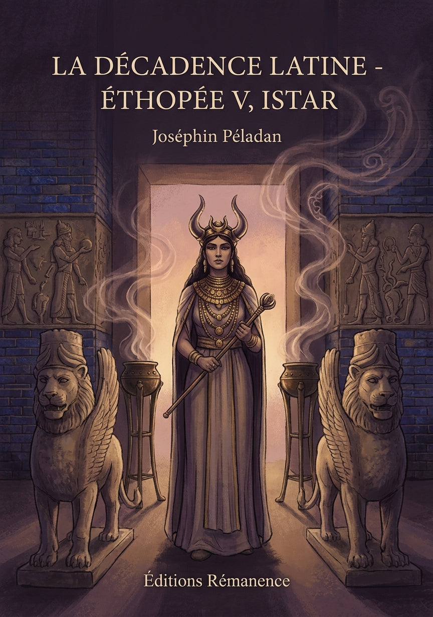 Livre La Décadence latine - Éthopée V, Istar par Joséphin Péladan - Couverture - Editions Remanence