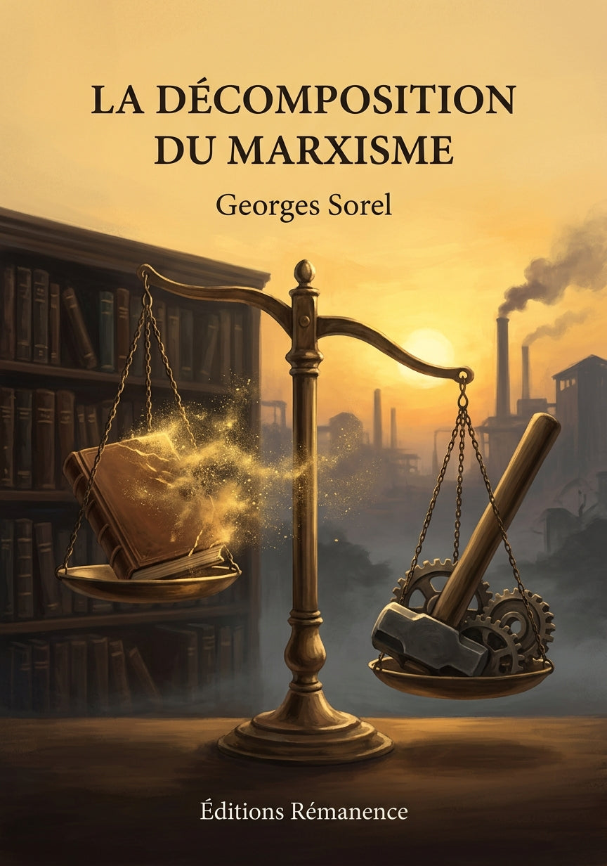 Livre La Décomposition du Marxisme par Georges Sorel - Couverture - Editions Remanence