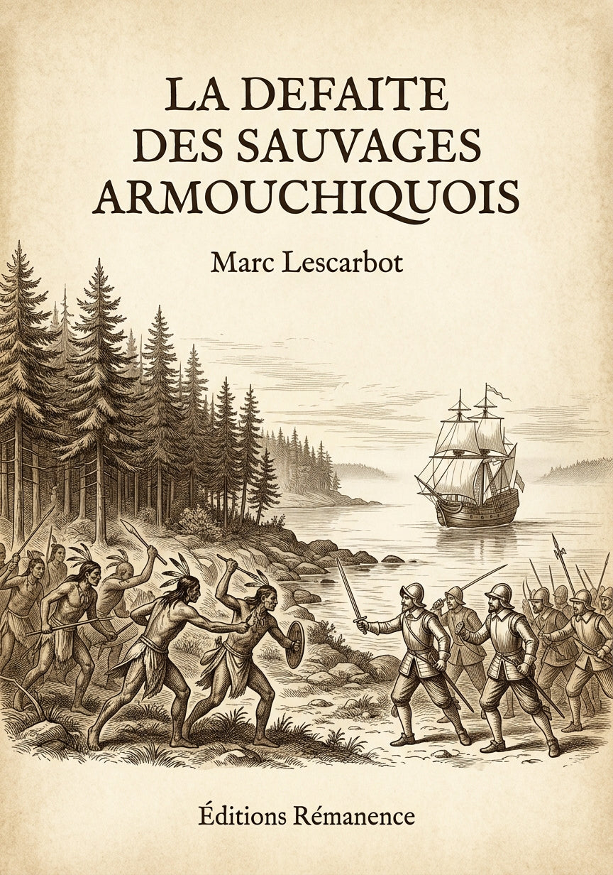 La Defaite des Sauvages Armouchiquois - Marc Lescarbot (Couverture)