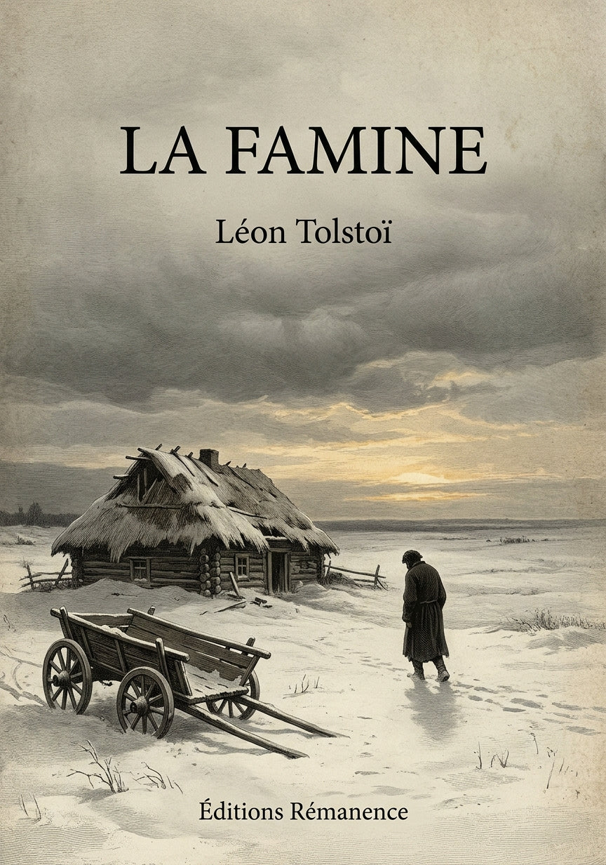 Livre La Famine par Léon Tolstoï - Couverture - Editions Remanence