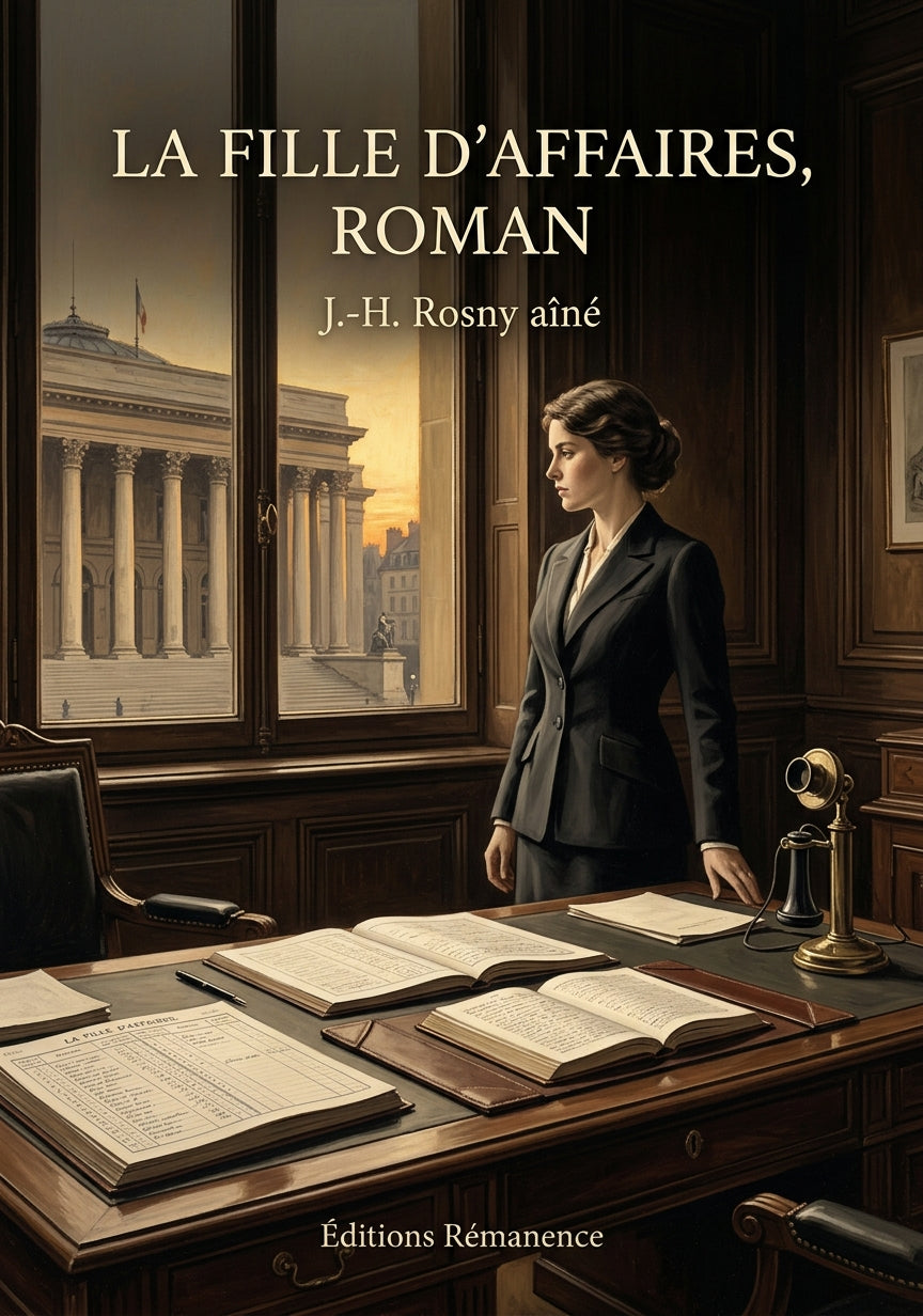 Livre La Fille d’affaires, roman par J.-H. Rosny aîné - Couverture - Editions Remanence