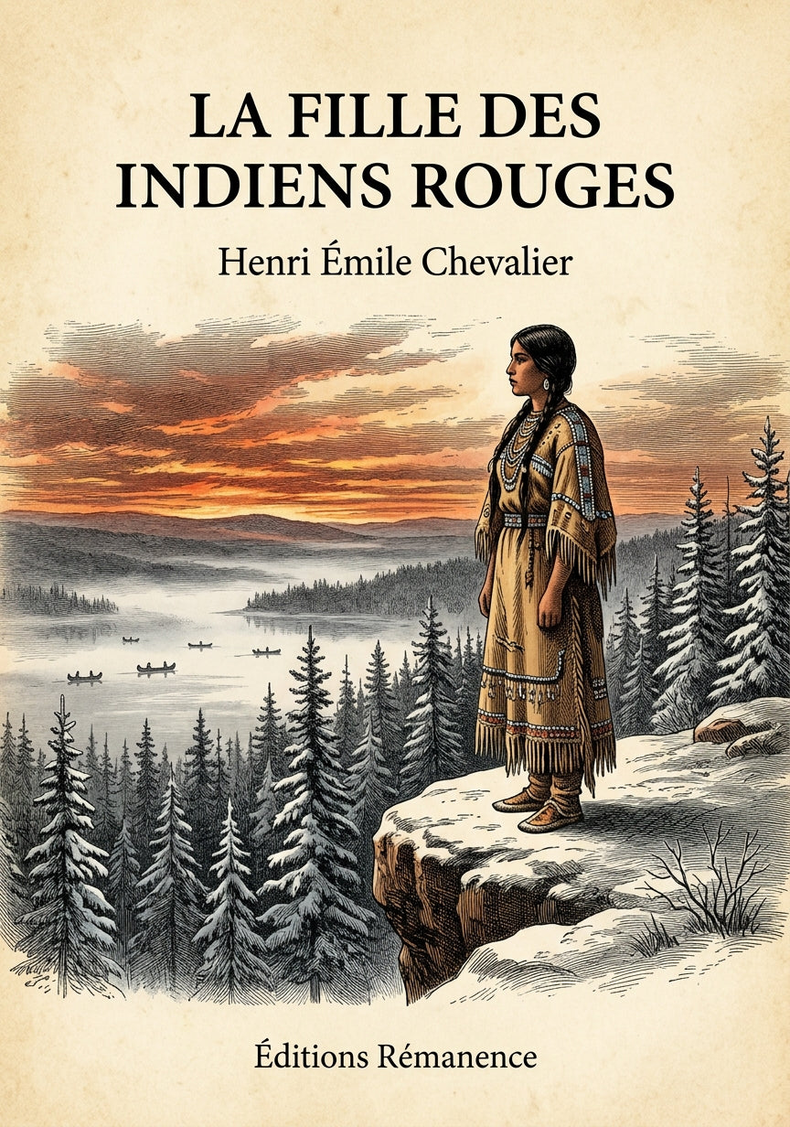 La fille des indiens rouges - Henri Émile Chevalier (Couverture)