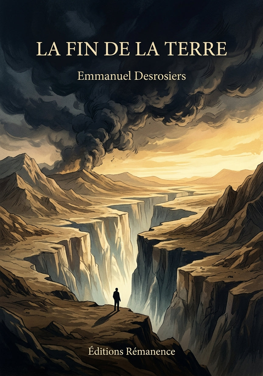 Livre La Fin de la terre par Emmanuel Desrosiers - Couverture - Editions Remanence