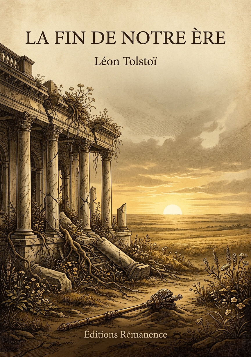 Livre La Fin de notre ère par Léon Tolstoï - Couverture - Editions Remanence