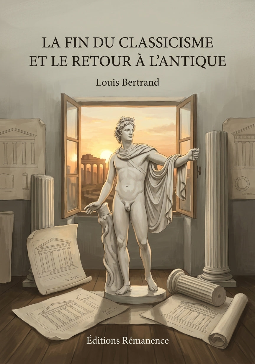Livre La Fin du classicisme et le Retour à l’antique par Louis Bertrand - Couverture - Editions Remanence