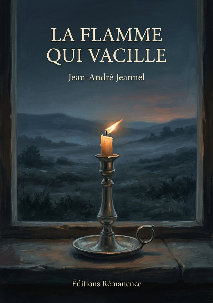 Livre La flamme qui vacille par Jean-André Jeannel - Couverture - Editions Remanence