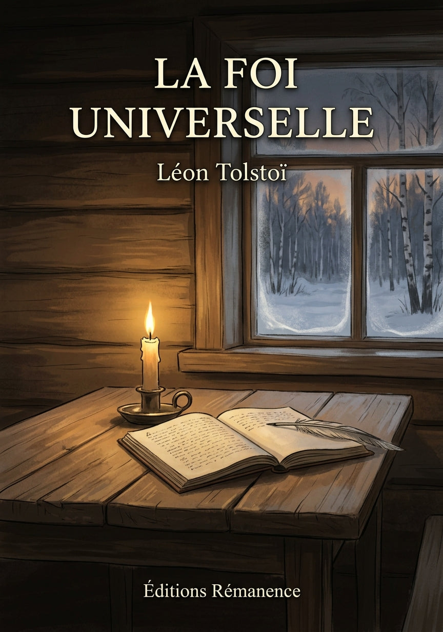 Livre La Foi universelle par Léon Tolstoï - Couverture - Editions Remanence