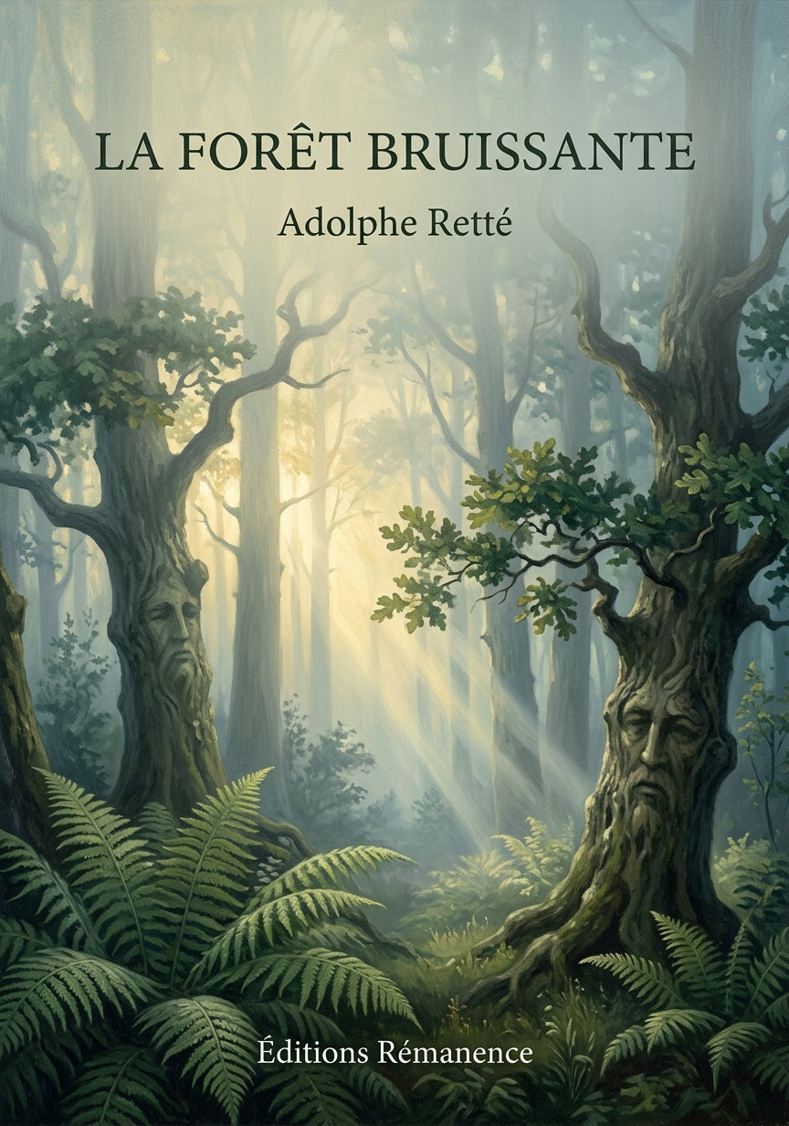 Livre La Forêt bruissante par Adolphe Retté - Couverture - Editions Remanence