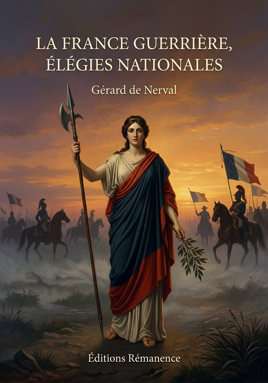 Livre La France guerrière, élégies nationales par Gérard de Nerval - Couverture - Editions Remanence