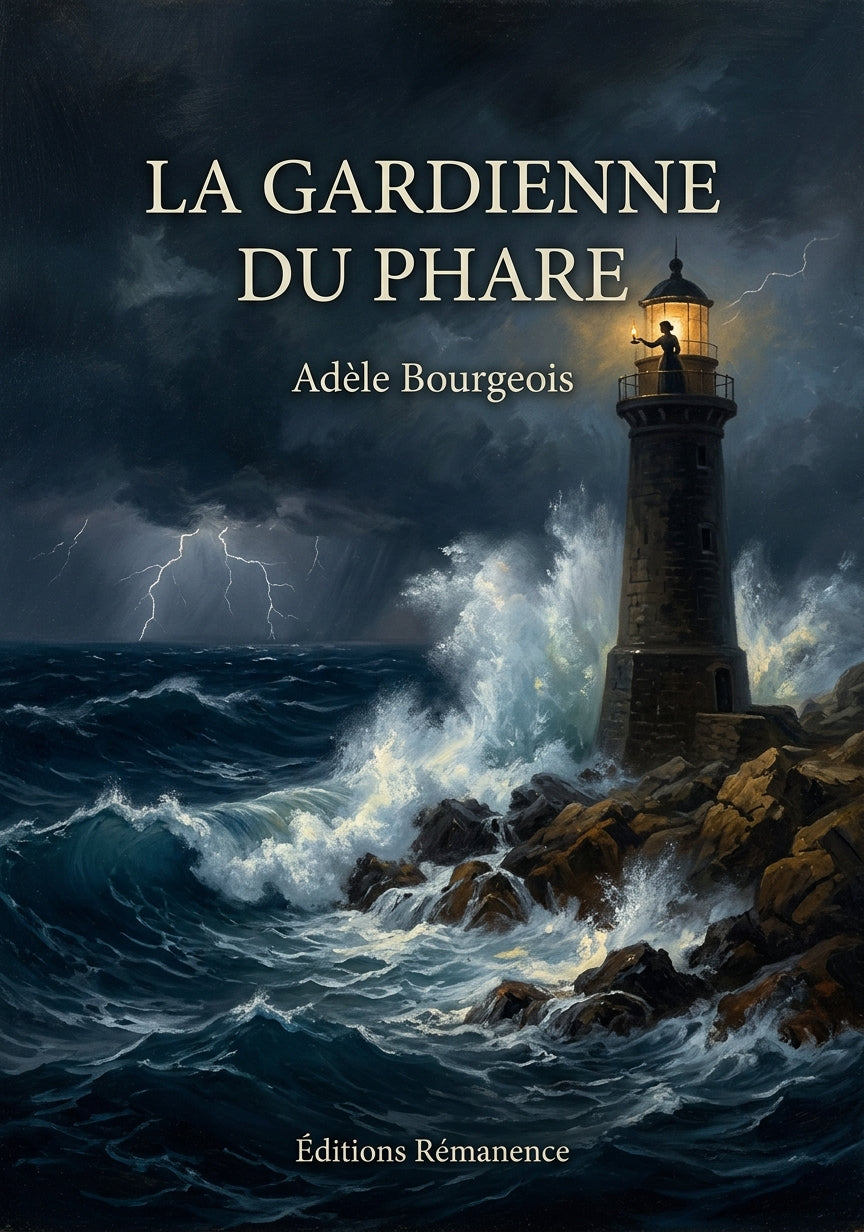 Livre La Gardienne du Phare par Adèle Bourgeois - Couverture - Editions Remanence