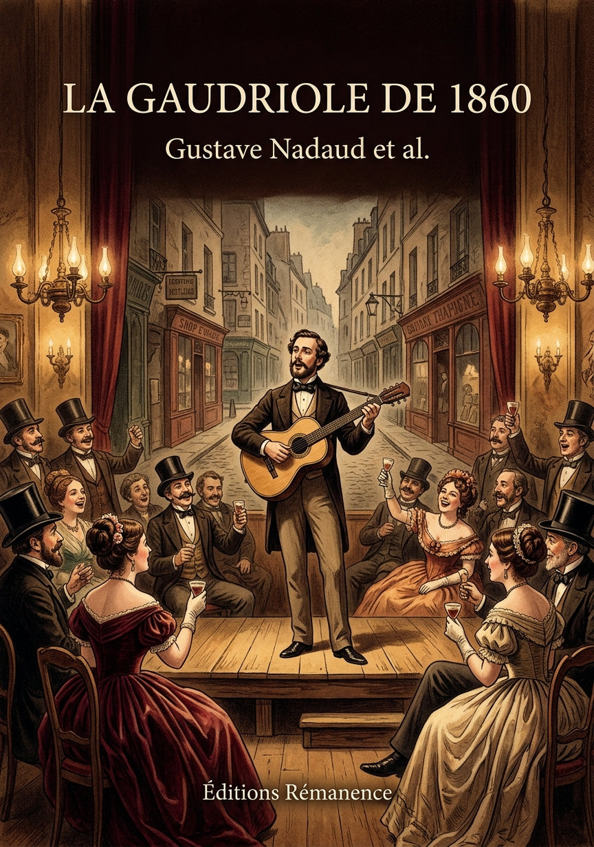 Livre La Gaudriole de 1860 par Gustave Nadaud et al. - Couverture - Editions Remanence