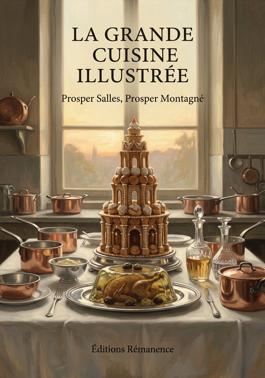 Livre La grande cuisine illustrée par Prosper Salles, Prosper Montagné - Couverture - Editions Remanence
