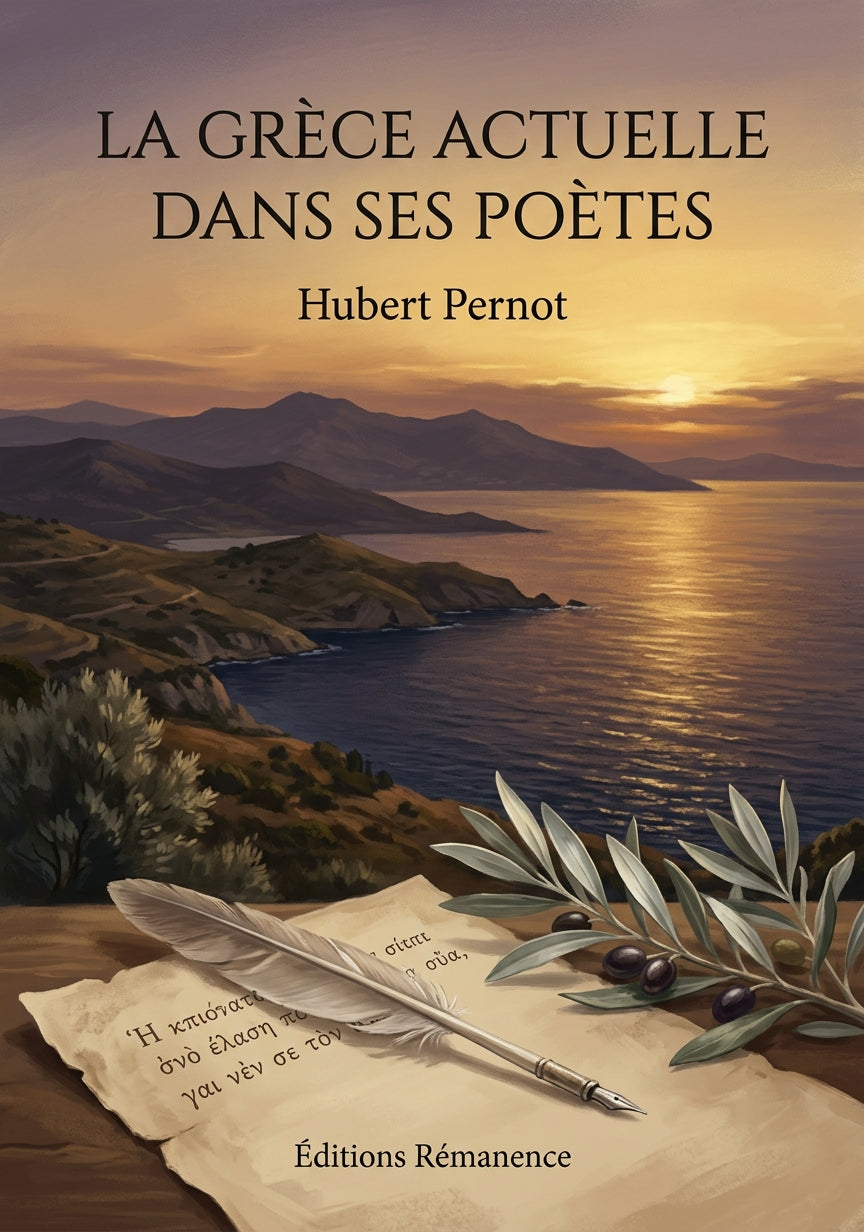 Livre La Grèce actuelle dans ses poètes par Hubert Pernot - Couverture - Editions Remanence