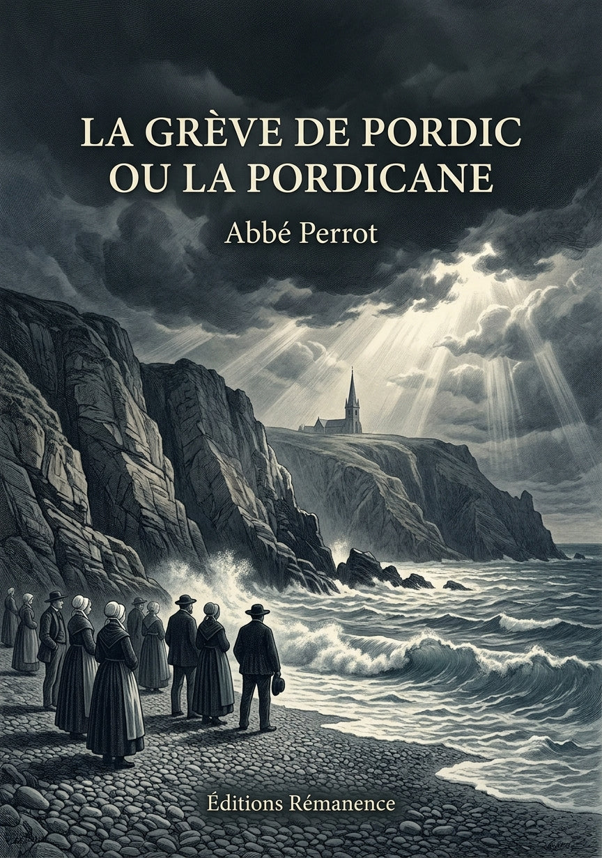Livre La Grève de Pordic ou la Pordicane par Abbé Perrot - Couverture - Editions Remanence