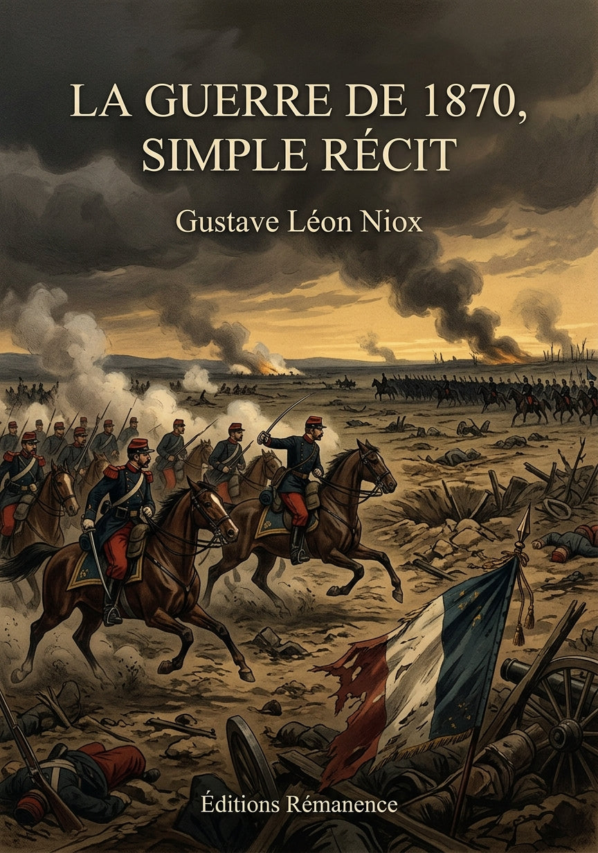 Livre La guerre de 1870, simple récit par Gustave Léon Niox - Couverture - Editions Remanence