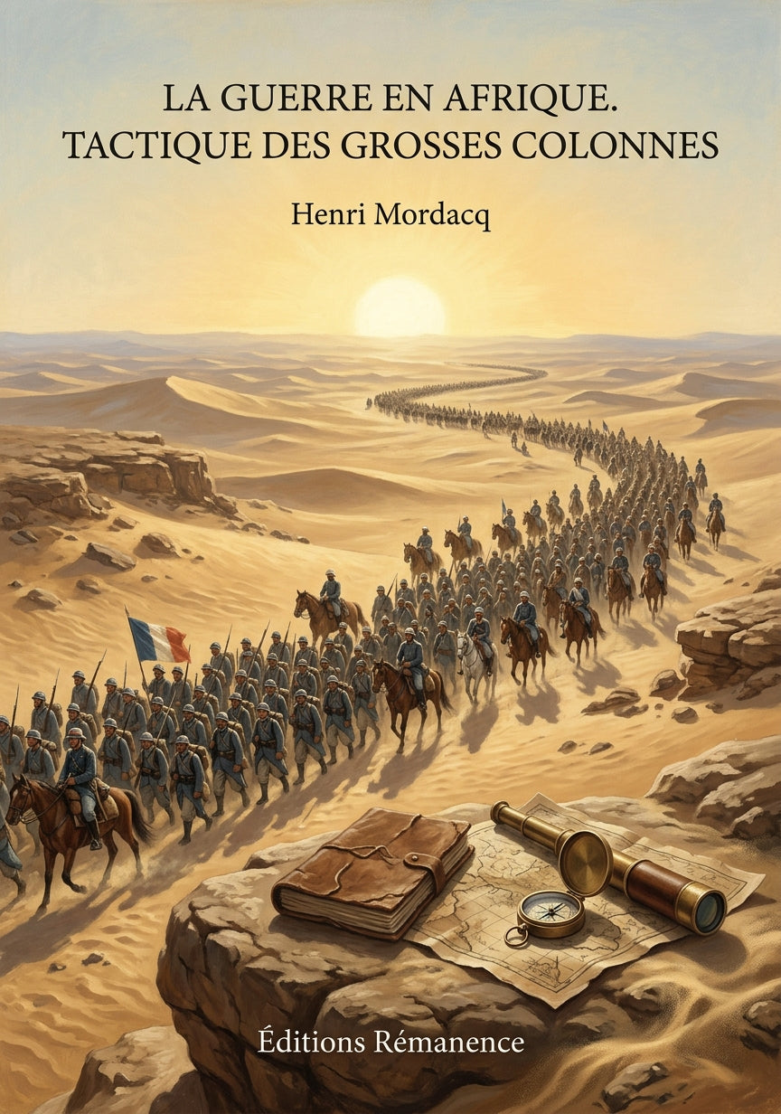 Livre La Guerre en Afrique. Tactique des grosses colonnes par Henri Mordacq - Couverture - Editions Remanence