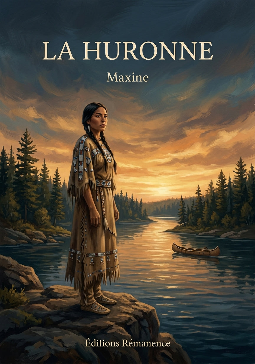 Livre La huronne par Maxine - Couverture - Editions Remanence