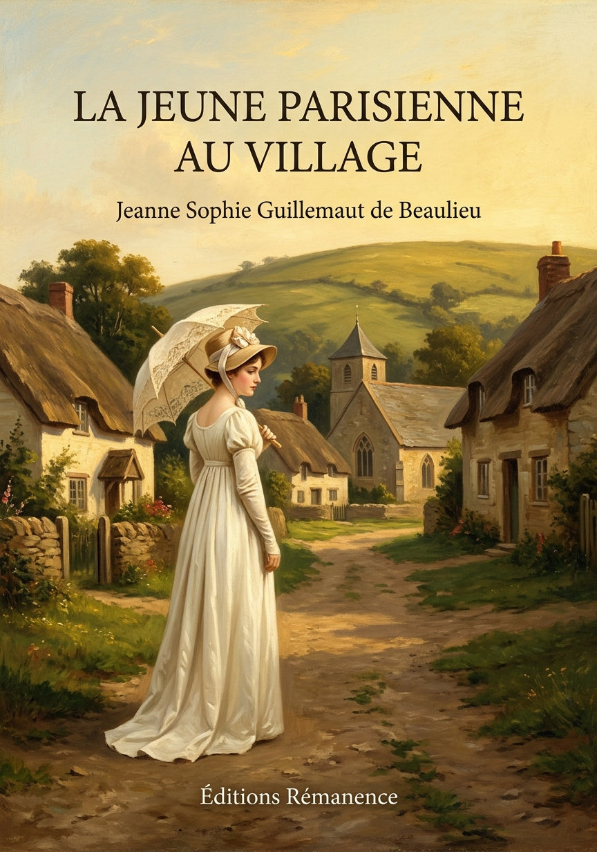 Livre La Jeune Parisienne au village par Jeanne Sophie Guillemaut de Beaulieu - Couverture - Editions Remanence