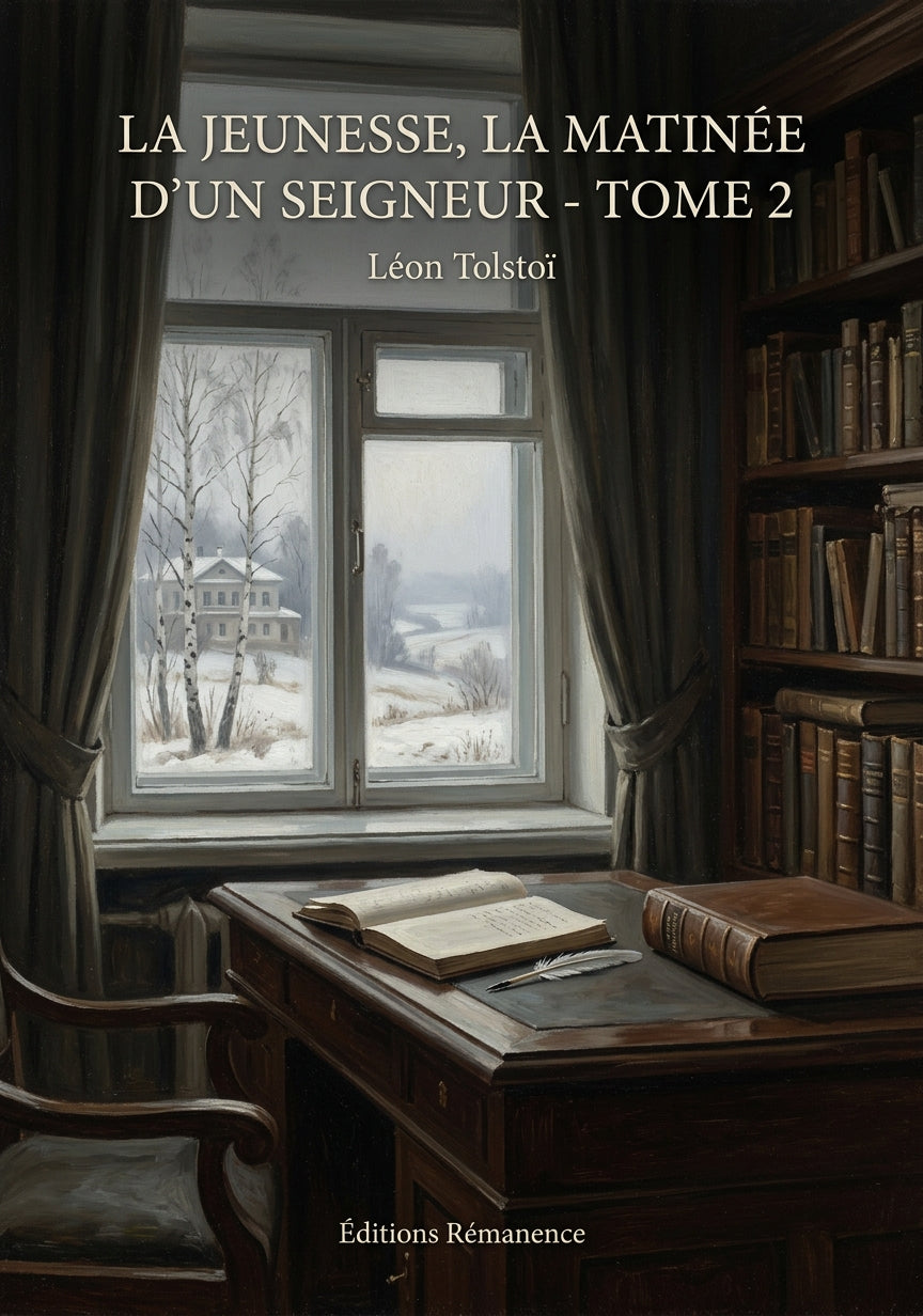 Livre La Jeunesse, La Matinée d'un seigneur - Tome 2 par Léon Tolstoï - Couverture - Editions Remanence