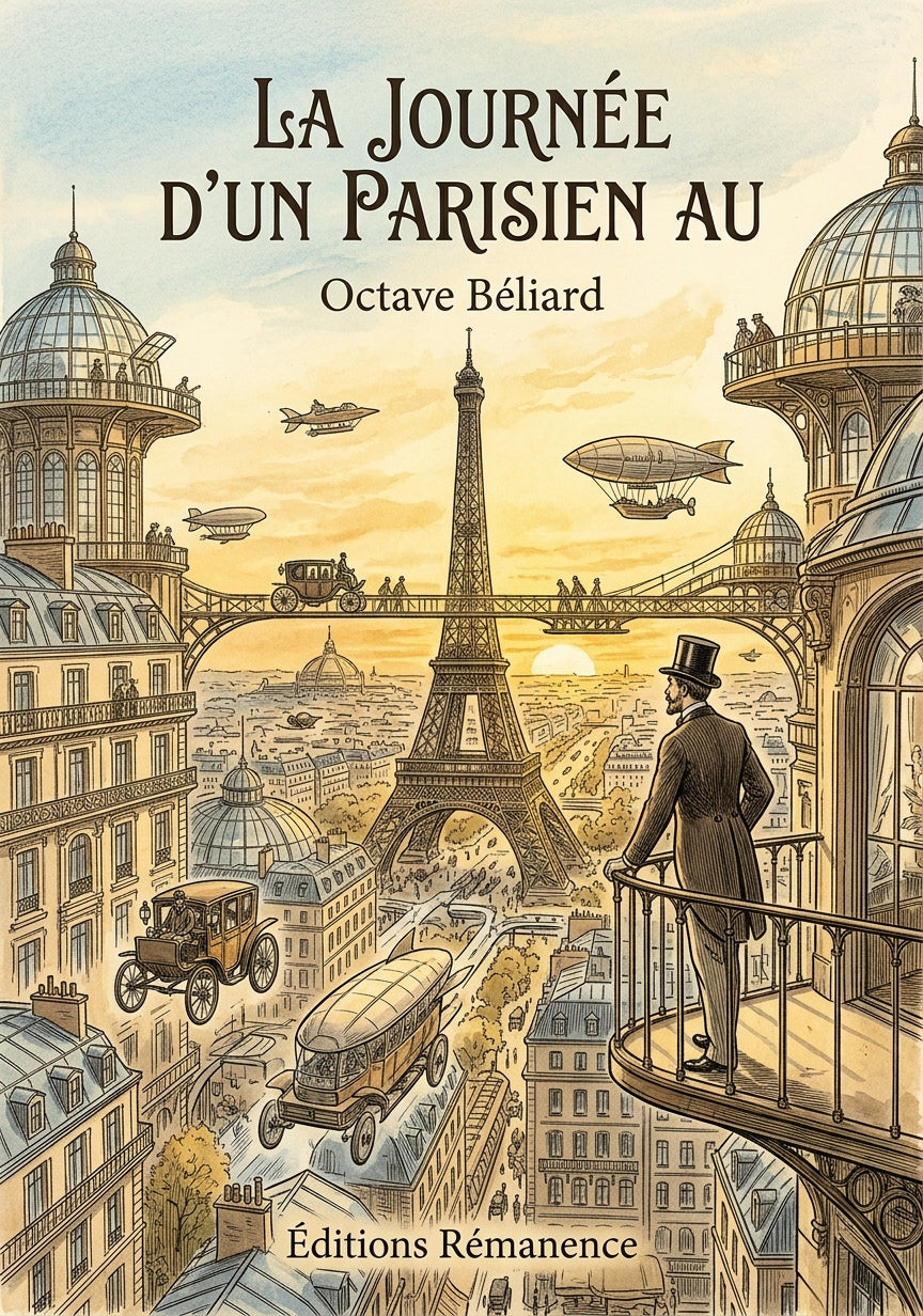 Livre La Journée d’un Parisien au par Octave Béliard - Couverture - Editions Remanence