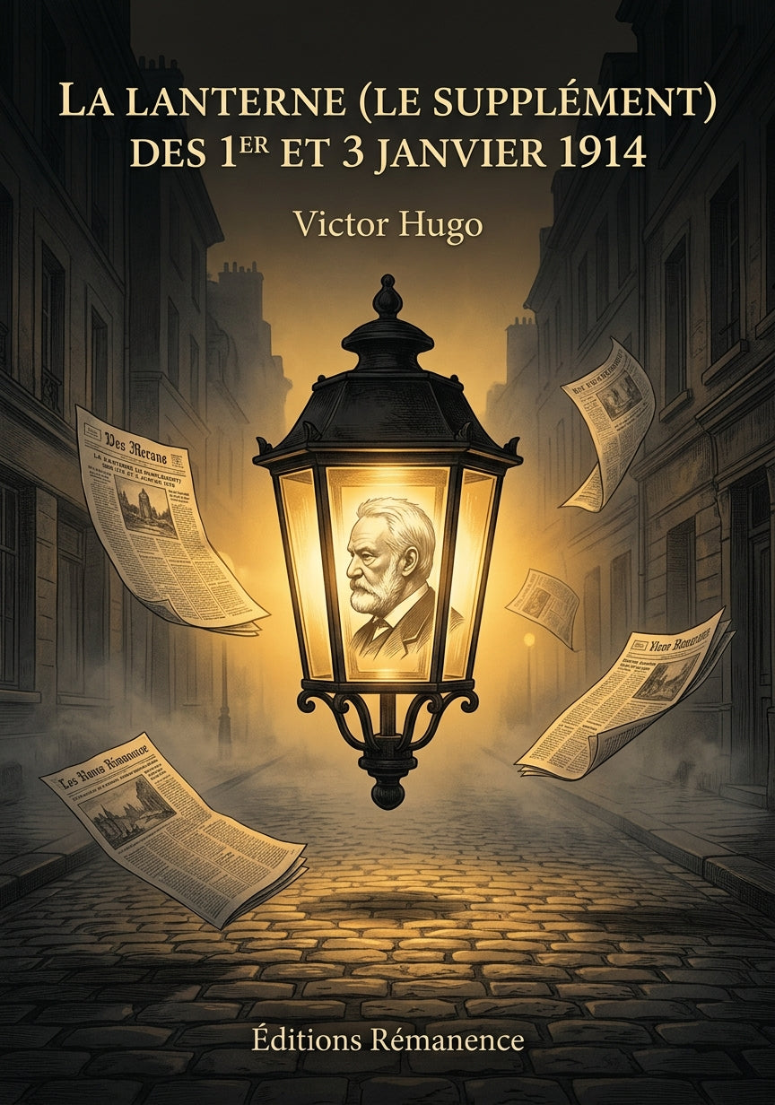 Livre La Lanterne (Le Supplément) des et 3 janvier 1914 par Victor Hugo - Couverture - Editions Remanence