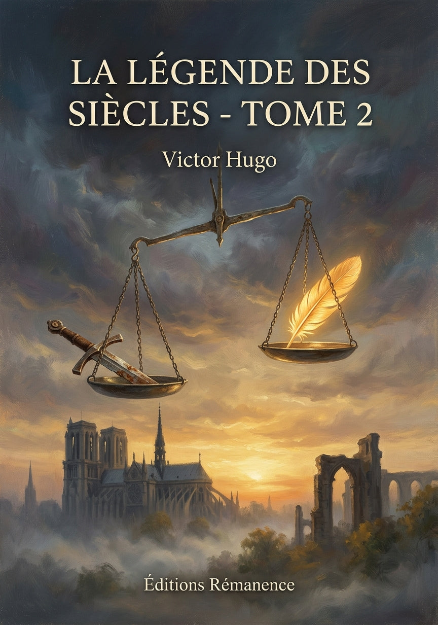 Livre La Légende des siècles - Tome 2 par Victor Hugo - Couverture - Editions Remanence