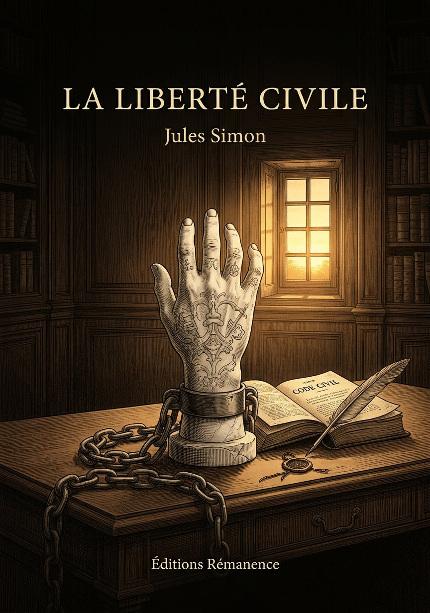 Livre La Liberté civile par Jules Simon - Couverture - Editions Remanence