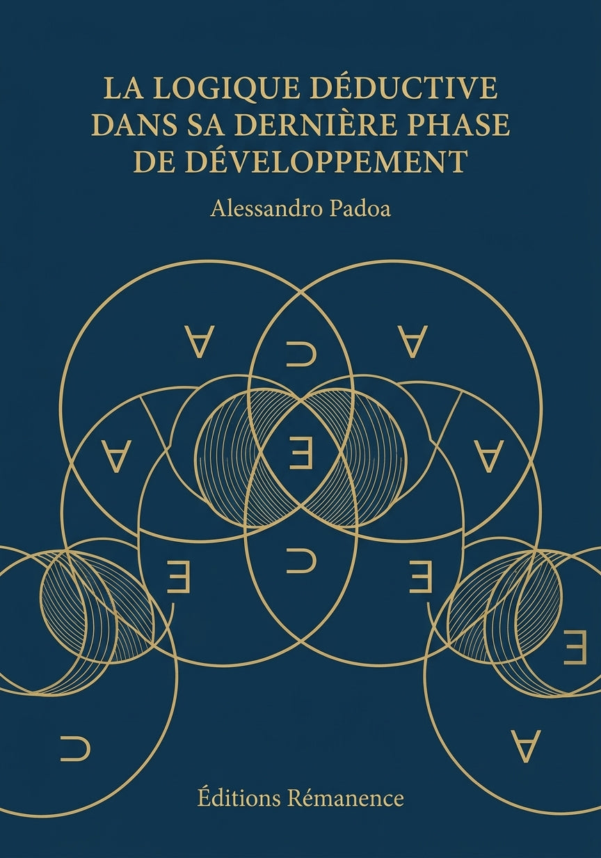 Livre La Logique déductive dans sa dernière phase de développement par Alessandro Padoa - Couverture - Editions Remanence