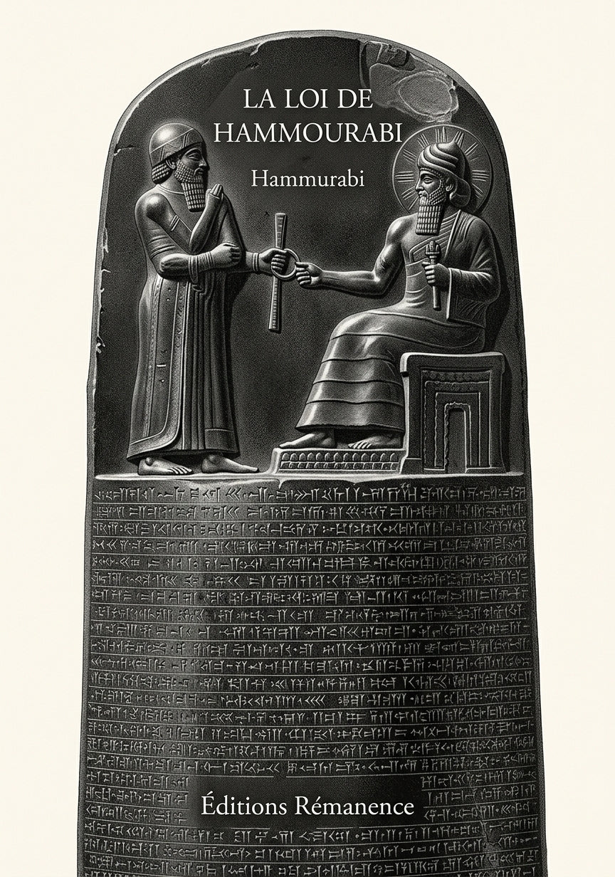 Livre La Loi de Hammourabi par Hammurabi - Couverture - Editions Remanence