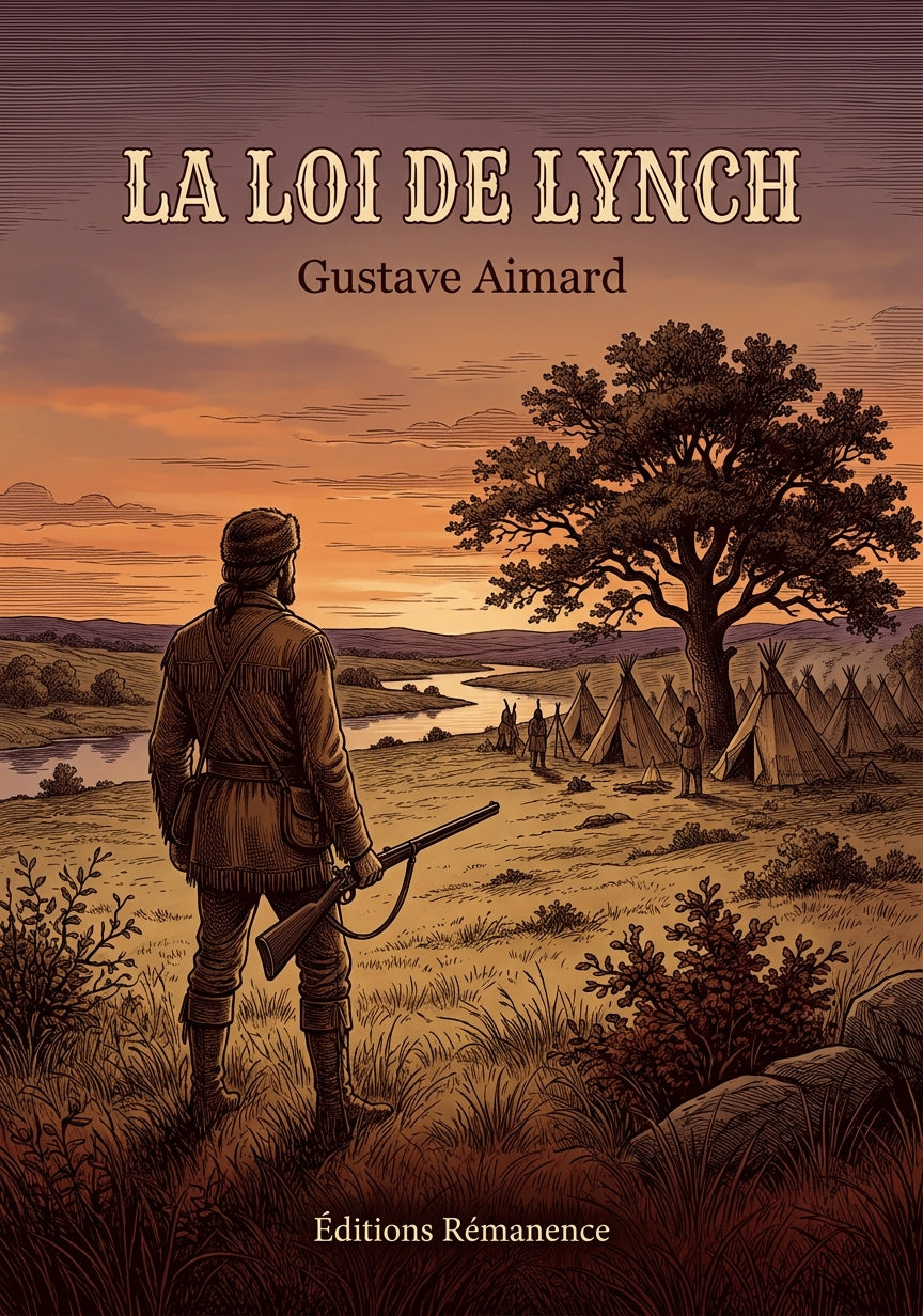 Livre La Loi de Lynch par Gustave Aimard - Couverture - Editions Remanence