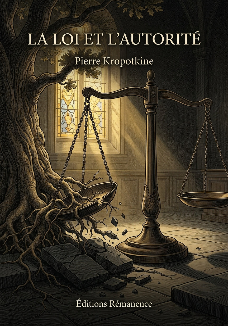Livre La Loi et l’autorité par Pierre Kropotkine - Couverture - Editions Remanence