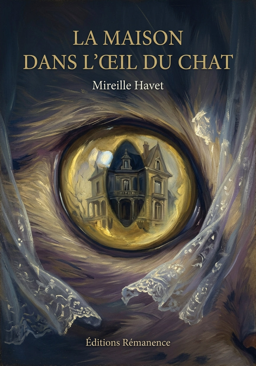 Livre La Maison dans l’œil du chat par Mireille Havet - Couverture - Editions Remanence