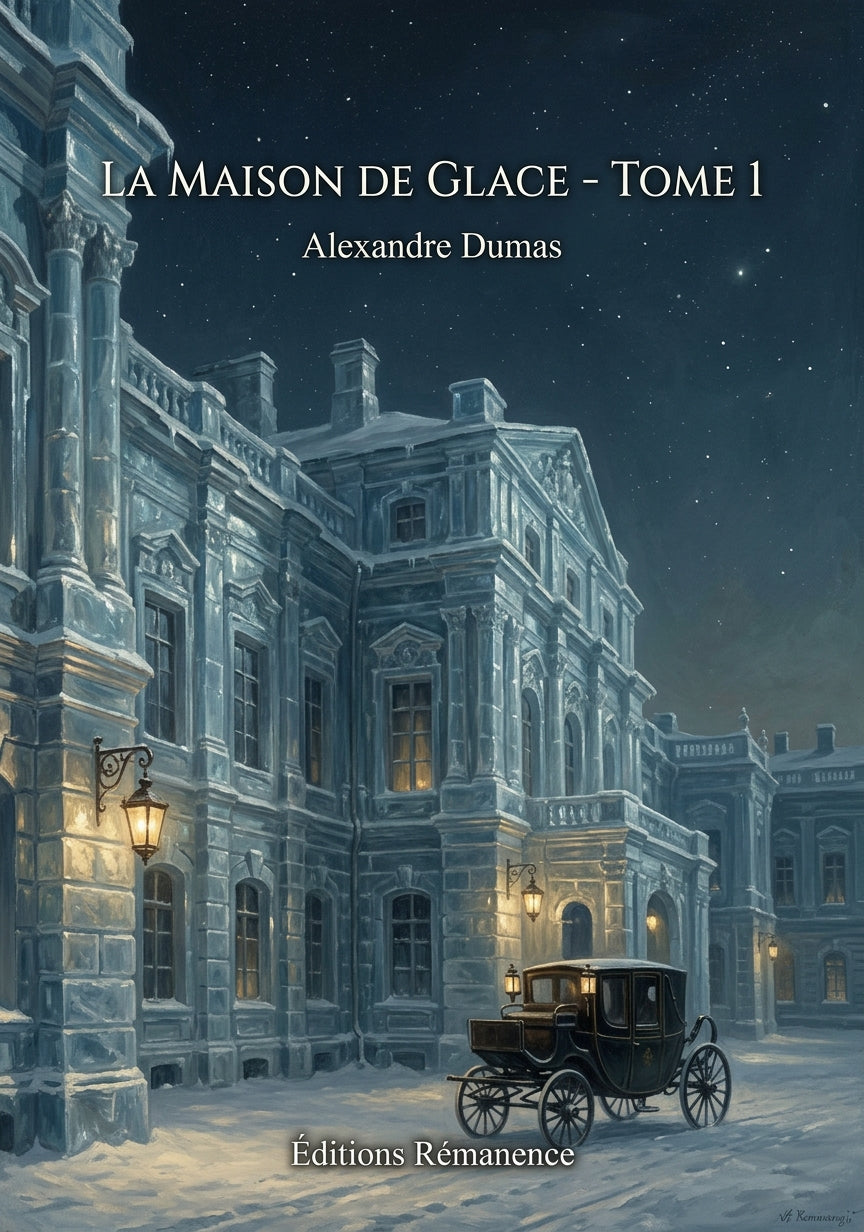 Livre La Maison de glace - Tome 1 par Alexandre Dumas - Couverture - Editions Remanence