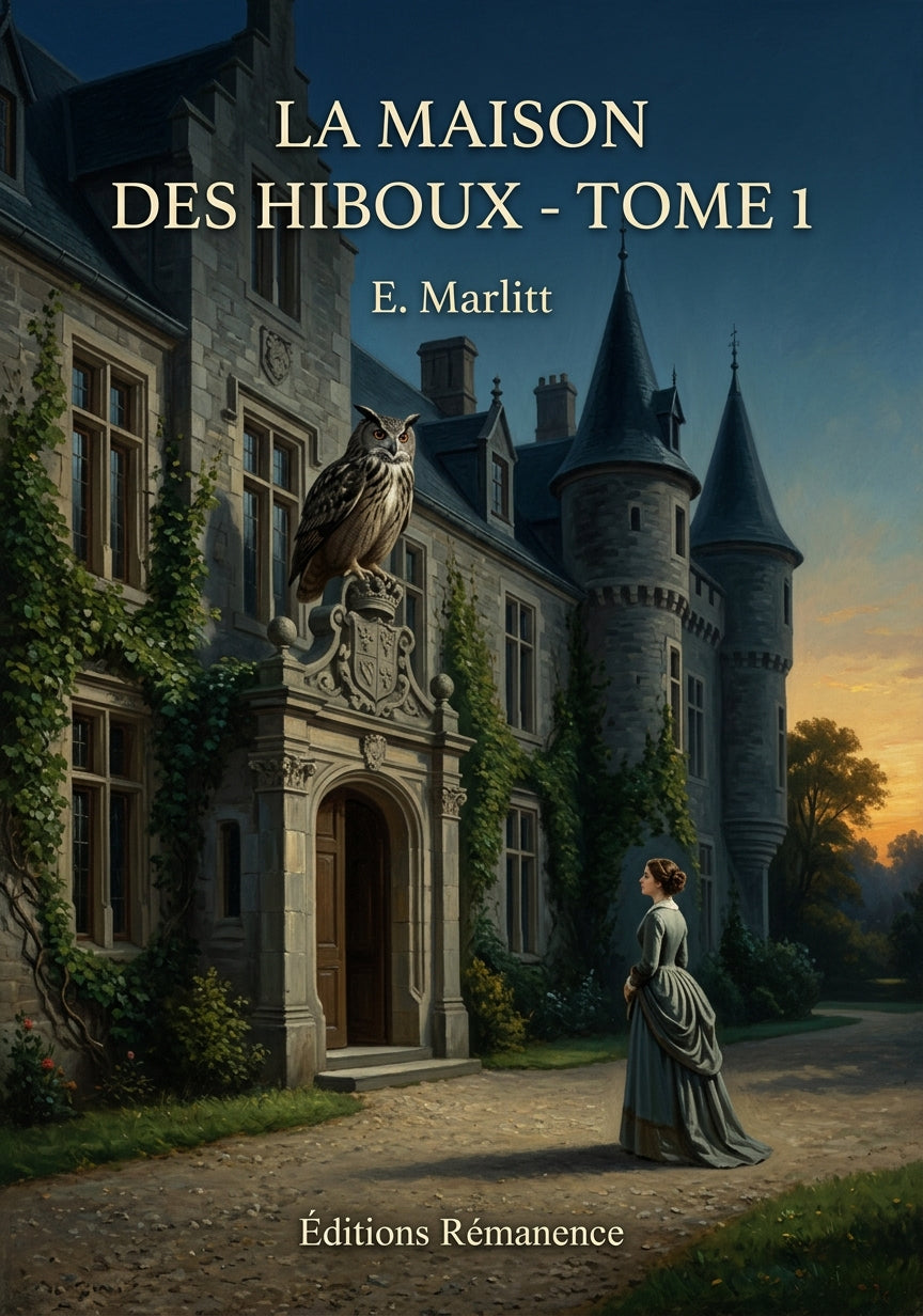 Livre La Maison des hiboux - Tome 1 par E. Marlitt - Couverture - Editions Remanence