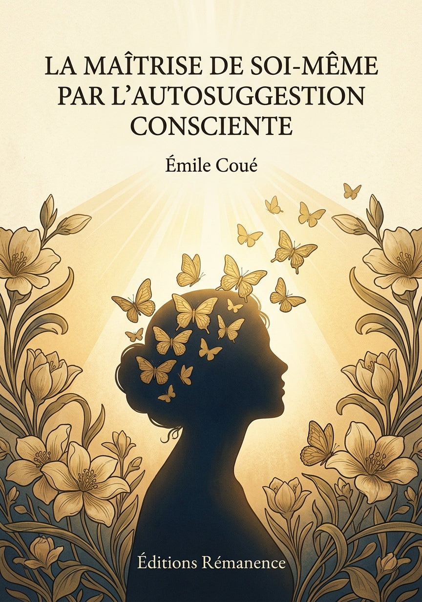 Livre La Maîtrise de soi-même par l’autosuggestion consciente par Émile Coué - Couverture - Editions Remanence