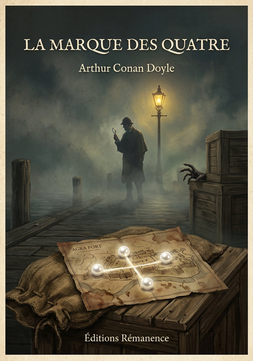 La marque des quatre - Arthur Conan Doyle (Couverture)