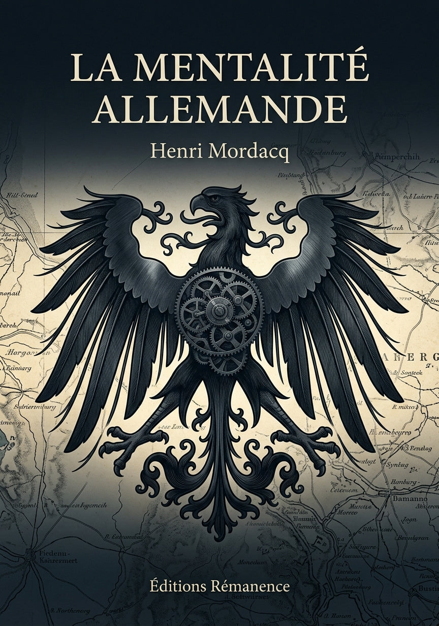 Livre La Mentalité allemande par Henri Mordacq - Couverture - Editions Remanence