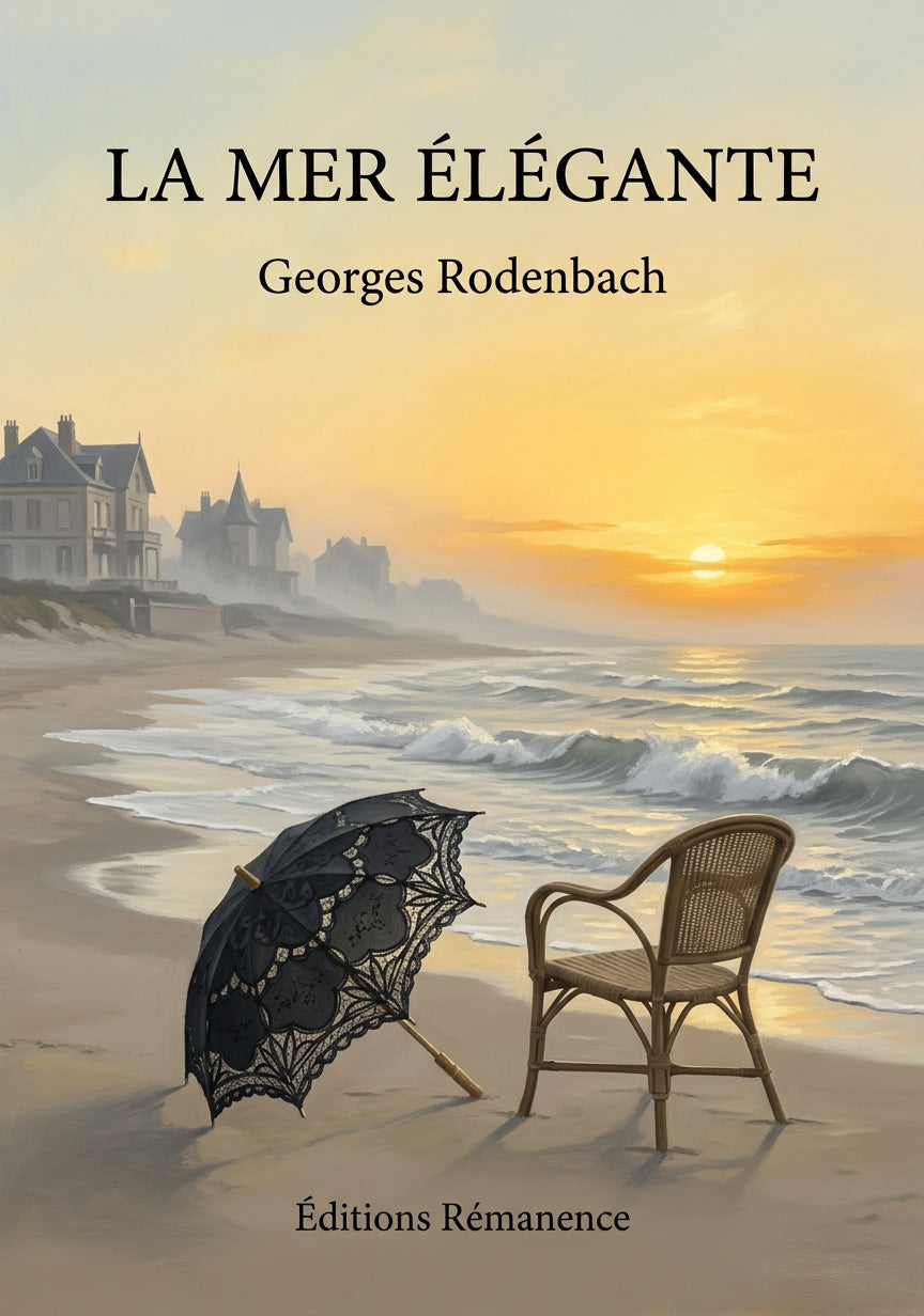 Livre La Mer élégante par Georges Rodenbach - Couverture - Editions Remanence