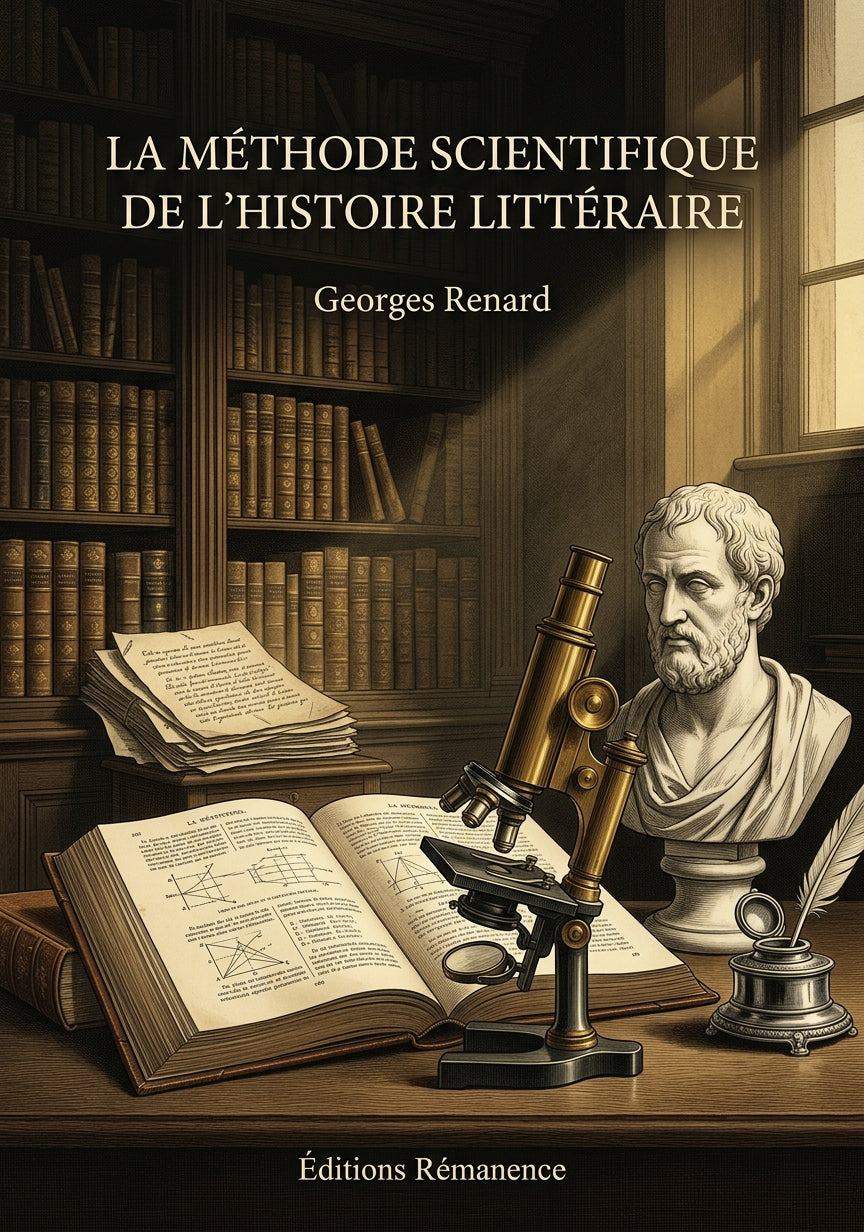 Livre La Méthode scientifique de l’histoire littéraire par Georges Renard - Couverture - Editions Remanence